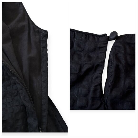 J. Crew Black Cotton sleeveles mini dress, Size L - Picture 7 of 10